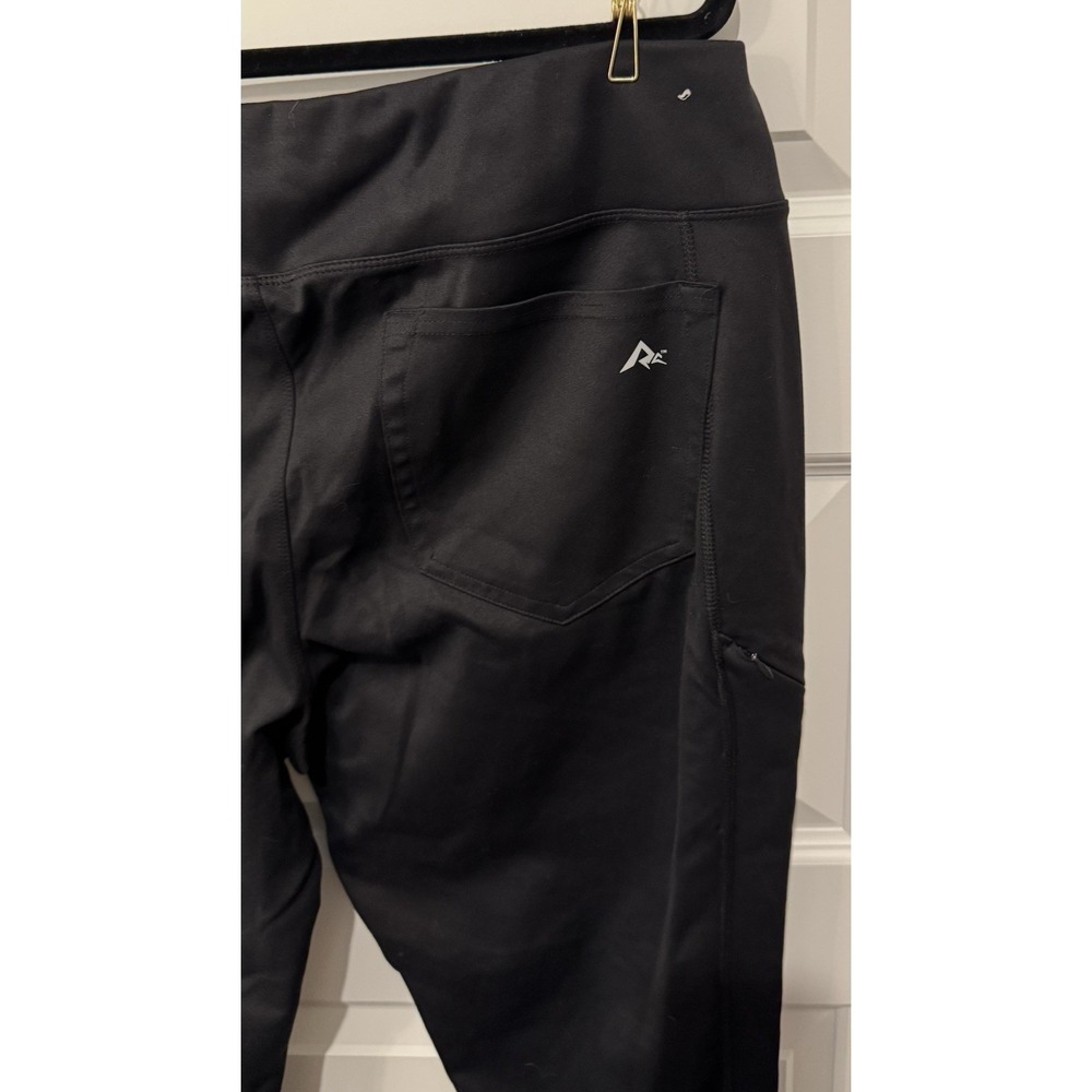 RIDGECUT Women's NEW Black Cropped Leggings Pants Workout Size XL Spandex - Picture 5 of 7